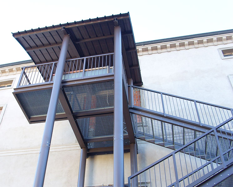 Scala in acciaio realizzata da Ceoldo — foto 14