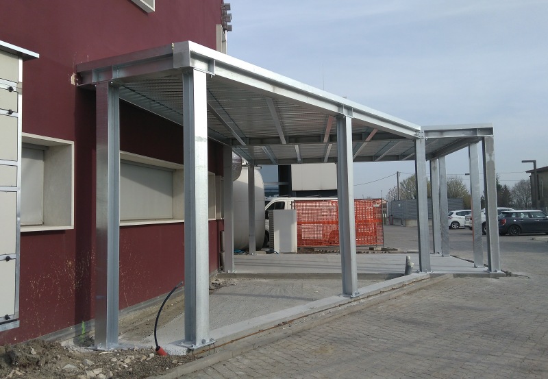 Tettoia o pergola in acciaio realizzata da Ceoldo — foto 15
