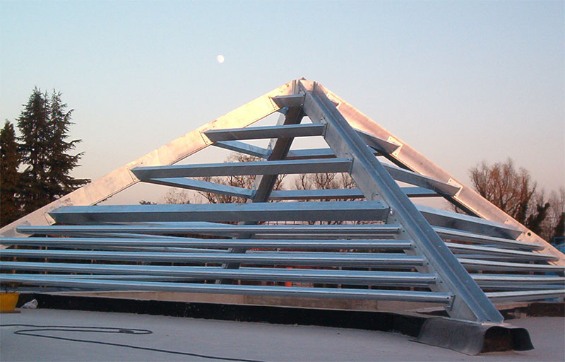 Tettoia o pergola in acciaio realizzata da Ceoldo — foto 2