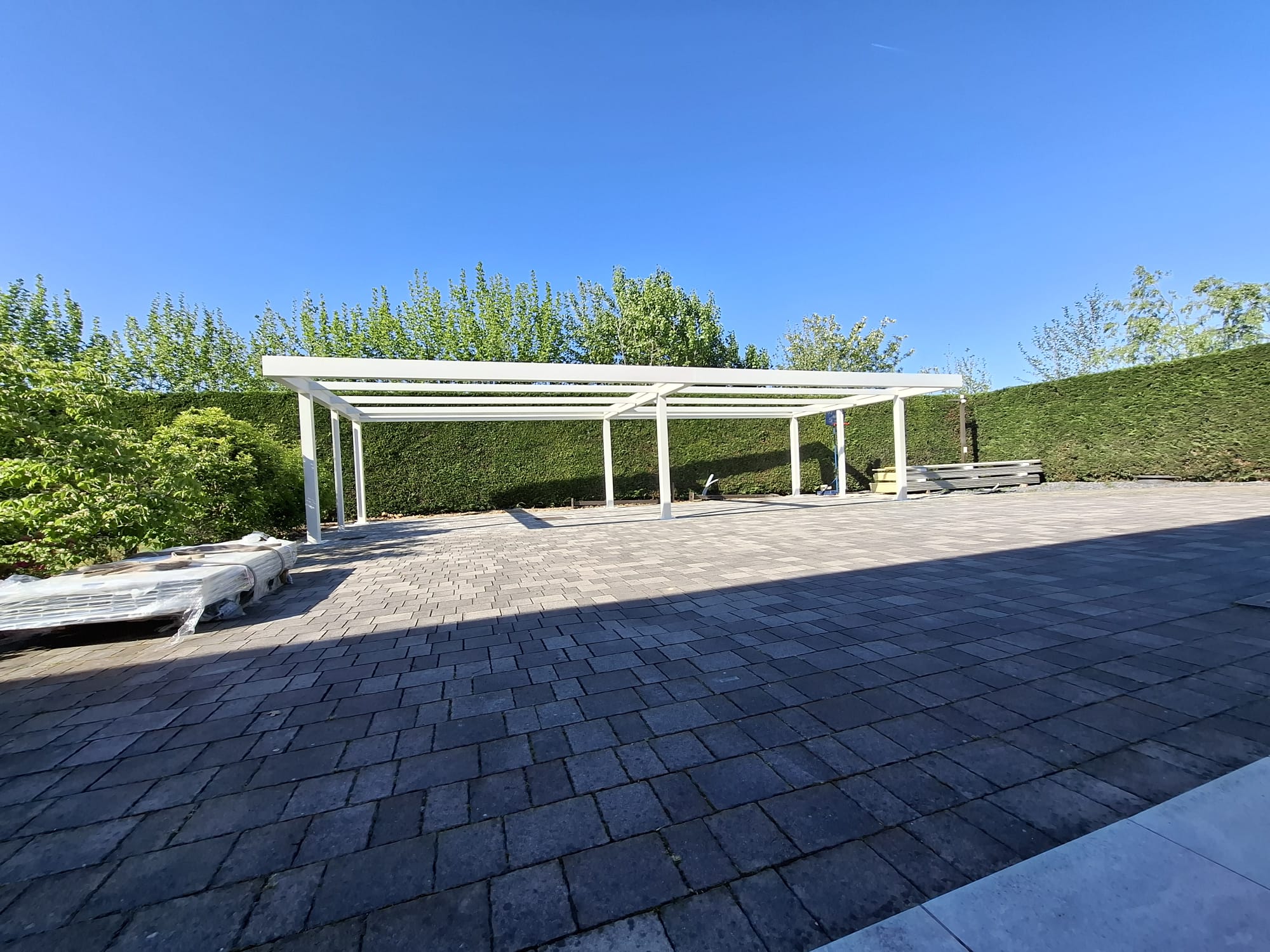 Tettoia o pergola in acciaio realizzata da Ceoldo — foto 30