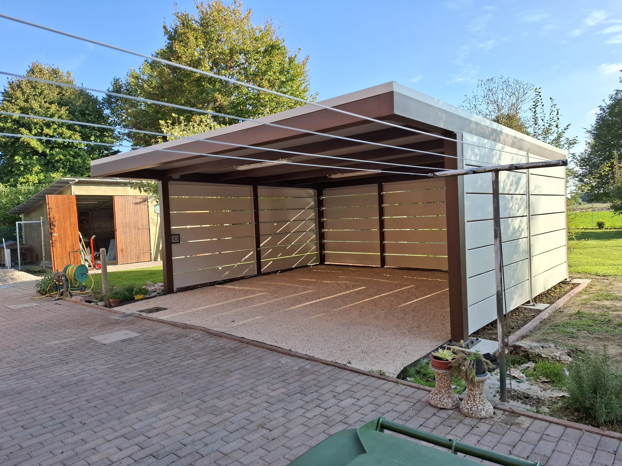 Tettoia o pergola in acciaio realizzata da Ceoldo — foto 31