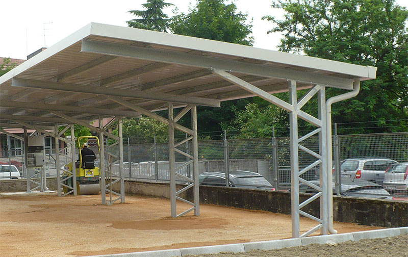 Tettoia o pergola in acciaio realizzata da Ceoldo — foto 5