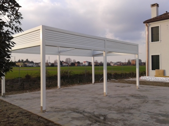 Tettoia o pergola in acciaio realizzata da Ceoldo — foto 6