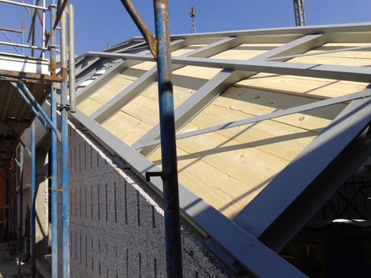 Tettoia o pergola in acciaio realizzata da Ceoldo — foto 7